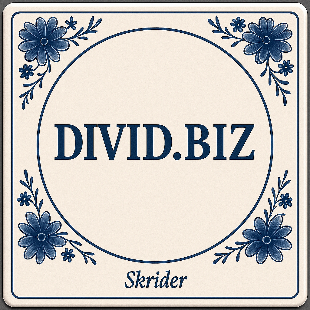 Delft-style tile with Divid.biz and Skrider